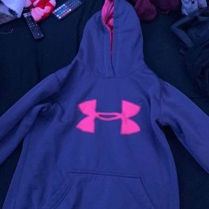Purple and pink under amour sweatshirt